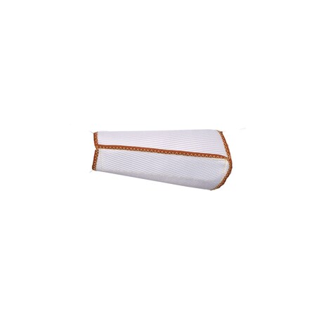 National Safety Apparel 7" TWO-PLY MESH WRISTLET-LG, TWO-PLY WHITE POLY MESH, S01MZ7XLG